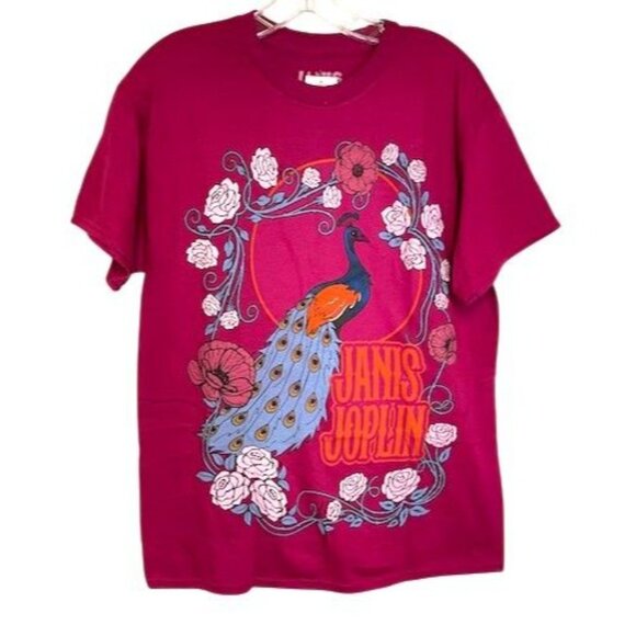 Janis Joplin Boho Graphic Short Sleeve Top MEDIUM (303) - Picture 3 of 5